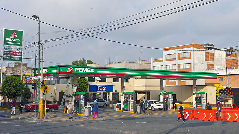 Pemex Station Near Basilica Of Our Lady Of Guadalupe Basilica Mexico City