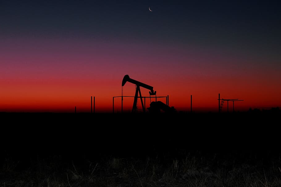 Industry Sunset Fossil Fuel Silhouette