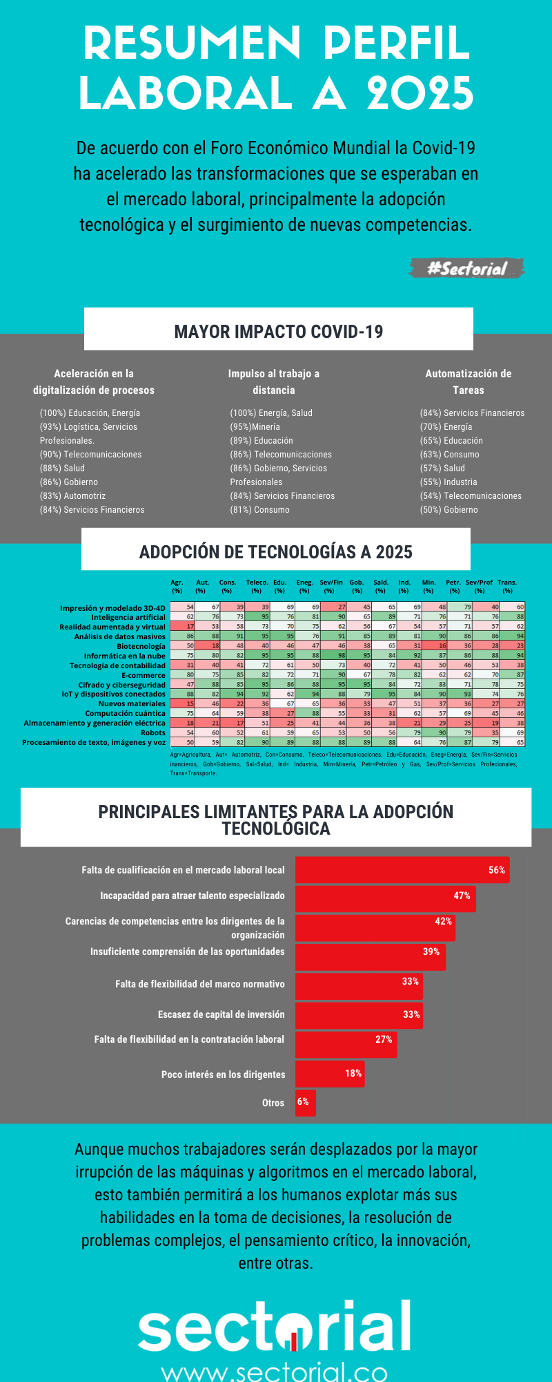 20210802 Perfil Laboral Sectorial A 2025 Infografía