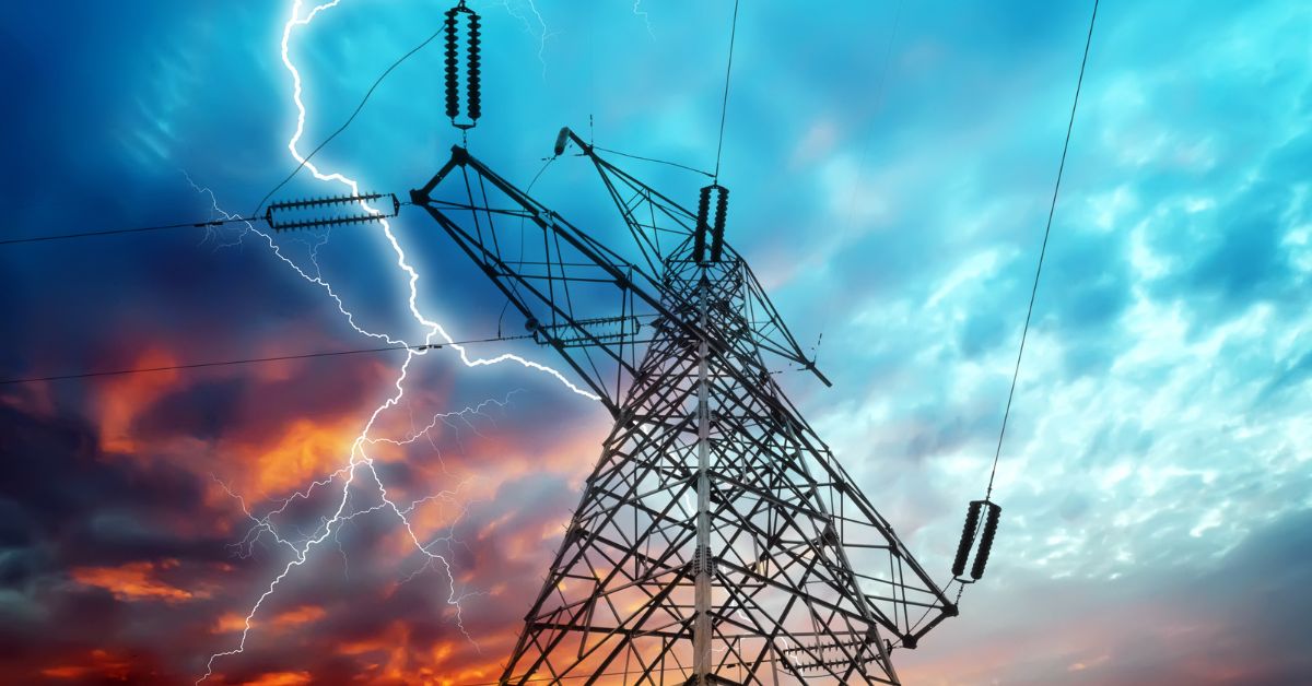 Electricidad Azul Rojo