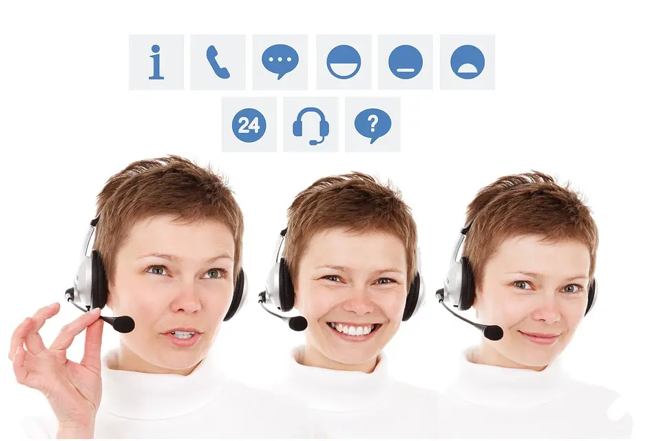 Consulting Woman Call Center Service Headset 4012229
