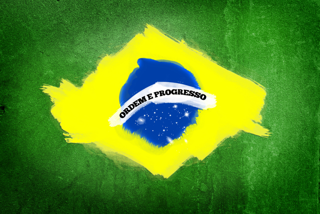 Grunge Brazilian Flag 1444100